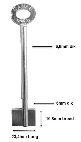Afbeelding van Dubbelbaardsleutel voor MAUER SMRK1D 120mm