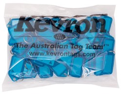 Afbeelding van Kevron sleutellabels klein Blauw (schrijfvlak 37x21) 50 stuks