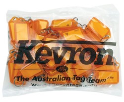 Afbeelding van Kevron sleutellabels klein Oranje (schrijfvlak 37x21) 50 stuks