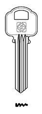 Afbeelding van Silca Cilindersleutel staal ALA3R
