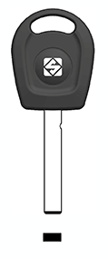 Afbeelding van Silca Transpondersleutel nikkel HU162TE zonder chip