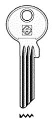Afbeelding van Silca Cilindersleutel staal TN42R
