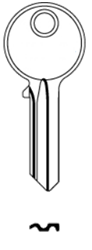 Afbeelding van Cilindersleutel Universeel UL-051 staal 1,8mm (MSF1R)