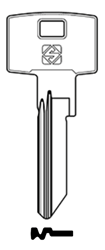 Afbeelding van Silca Cilindersleutel brass PHF49 (= PHFS100)