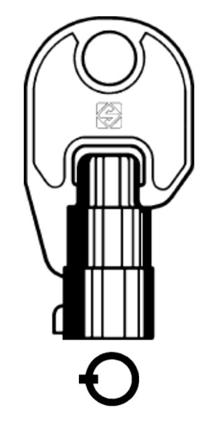 Afbeelding van Silca Tubularsleutel brass CEN5T