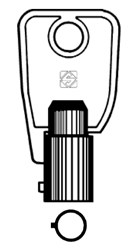 Afbeelding van Silca Tubularsleutel brass CH17T