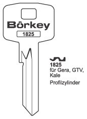 Afbeelding van Borkey 1825 Cilindersleutel voor GTV/KALE