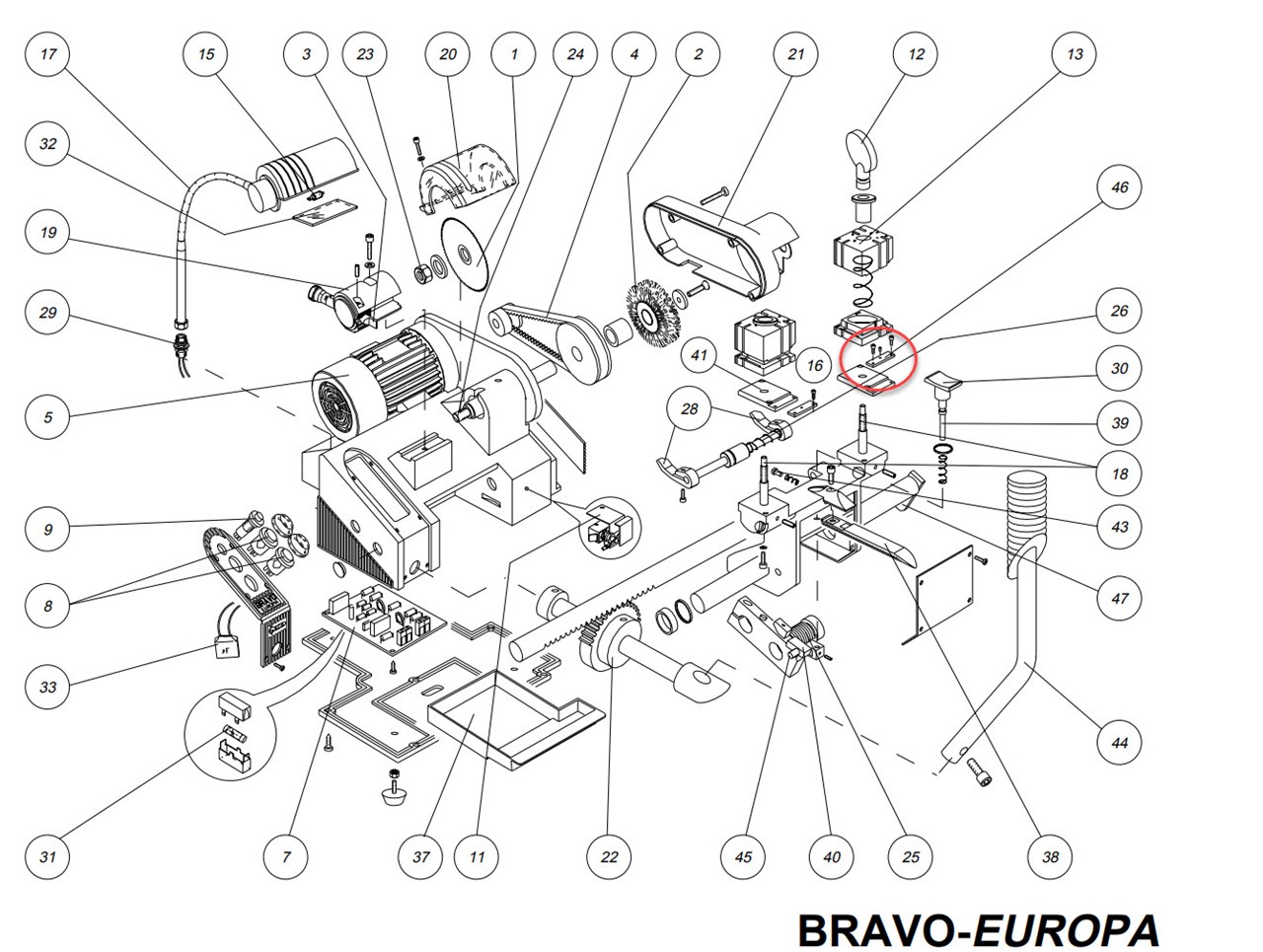 Afbeelding van Silca D405281BA / D905281ZR Bravo EU klemplaatje onder  (BVM)