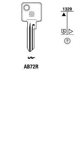 Afbeelding van Silca Cilindersleutel staal AB72R