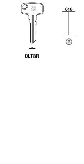Afbeelding van Silca Cilindersleutel brass OLT8R