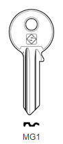 Afbeelding van Silca Cilindersleutel brass MG1
