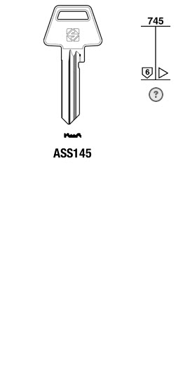 Afbeelding van Silca Cilindersleutel brass ASS145