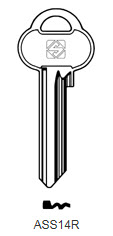 Afbeelding van Silca Cilindersleutel brass ASS14R
