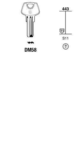 Afbeelding van Silca Boringsleutel brass DM58