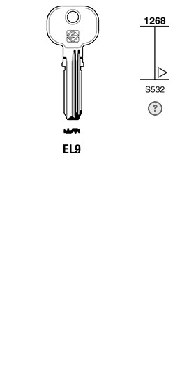Afbeelding van Silca Boringsleutel brass EL9