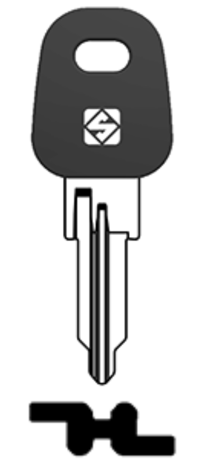 Afbeelding van Silca Fietssleutel plastic kop staal AX18REP