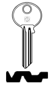 Afbeelding van Silca Cilindersleutel brass YYA6