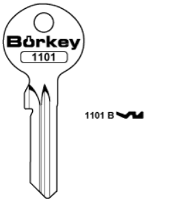 Afbeelding van Borkey Cilindersleutel 1101B