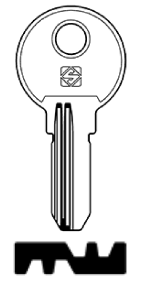 Afbeelding van Silca Boringsleutel brass DIL1R