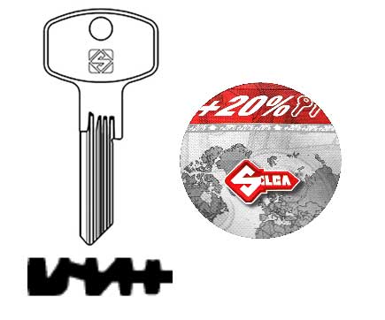 Afbeelding van Silca Cilindersleutel brass DM151RX voordeel 120 stuks