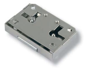 Afbeelding van SISO meubelslot opleg 2110 (53x43mm) 25mm vernikkeld zonder sleutel