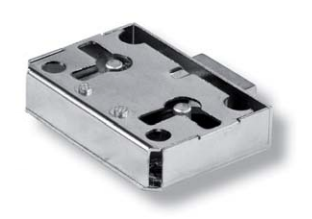 Afbeelding van SISO meubelslot opleg 2110 (48x33mm) 15mm vernikkeld zonder sleutel