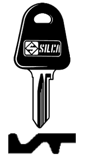 Afbeelding van Silca Autosleutel plastic kop brass HN1P
