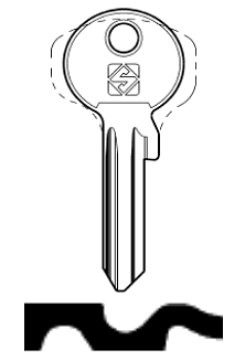 Afbeelding van Silca Cilindersleutel staal APK1