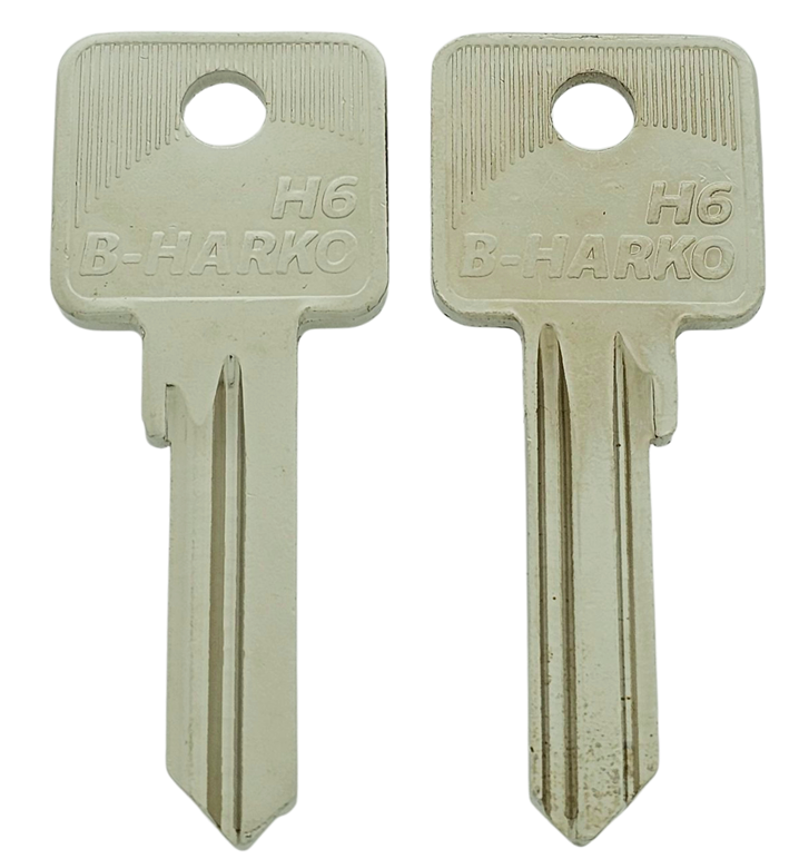 Afbeelding van Cilindersleutel brass enkelzijdig B-HARKO H6
