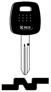 Afbeelding van Silca Transpondersleutel brass NSN14TE zonder chip