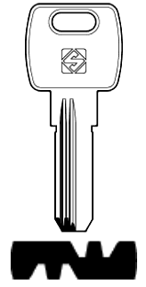 Afbeelding van Silca Boringsleutel brass DIR1R