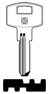 Afbeelding van Silca Boringsleutel brass FY1R