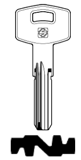 Afbeelding van Silca Boringsleutel brass STU6R