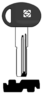 Afbeelding van Silca Boringsleutel brass MT9CP