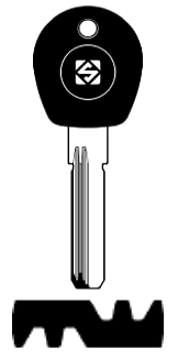 Afbeelding van Silca Boringsleutel brass MO1RP