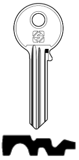 Afbeelding van Silca Cilindersleutel brass CS121