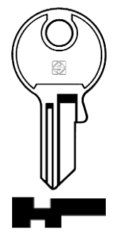 Afbeelding van Silca Cilindersleutel brass CS27