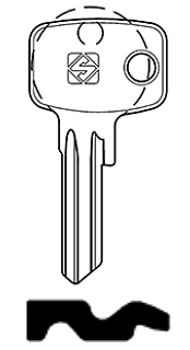 Afbeelding van Silca Cilindersleutel staal YA111