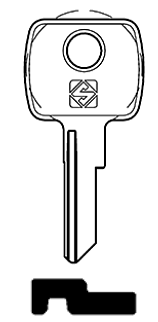 Afbeelding van Silca Cilindersleutel staal YA110R