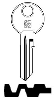 Afbeelding van Silca Cilindersleutel staal BAB30R10