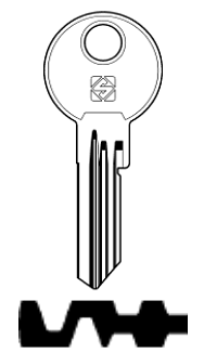 Afbeelding van Silca Cilindersleutel staal BAB30R4