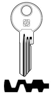 Afbeelding van Silca Cilindersleutel staal BAB30R7