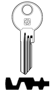 Afbeelding van Silca Cilindersleutel staal BAB30R9