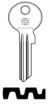 Afbeelding van Silca Cilindersleutel staal BAB31