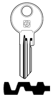 Afbeelding van Silca Cilindersleutel staal BAB30R2