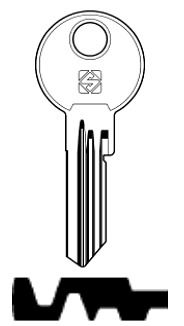 Afbeelding van Silca Cilindersleutel staal BAB30R6