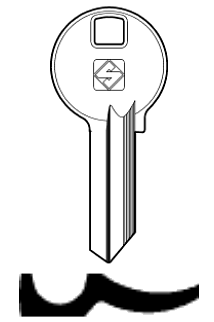 Afbeelding van Silca Cilindersleutel staal BAB5R