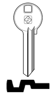 Afbeelding van Silca Cilindersleutel staal BAB6R