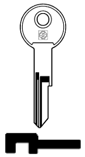 Afbeelding van Silca Cilindersleutel staal STA1