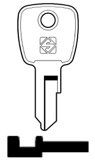 Afbeelding van Silca Cilindersleutel staal STA11R